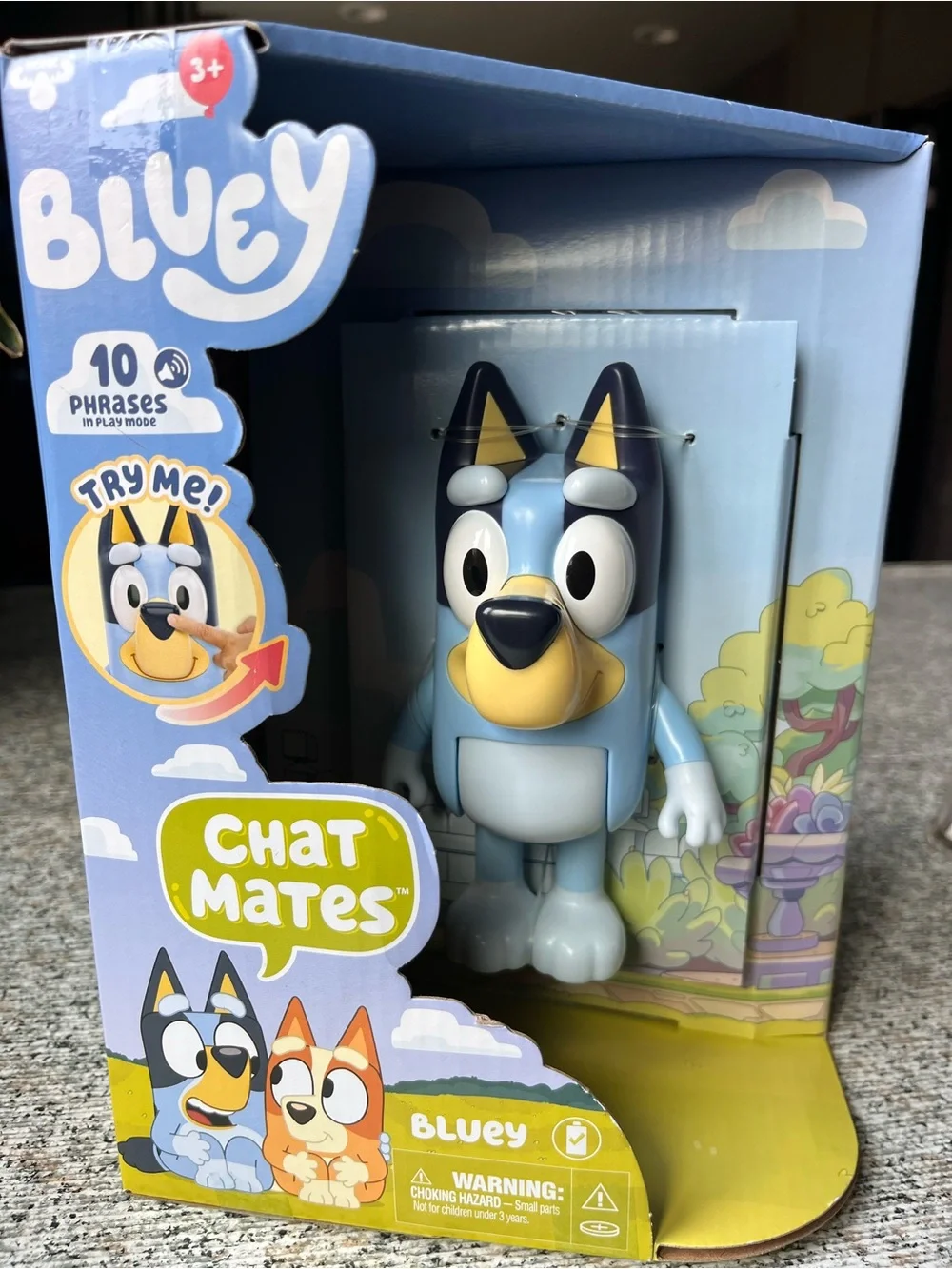Bluey Chat Mates Interactive Blue Figure by Bluey